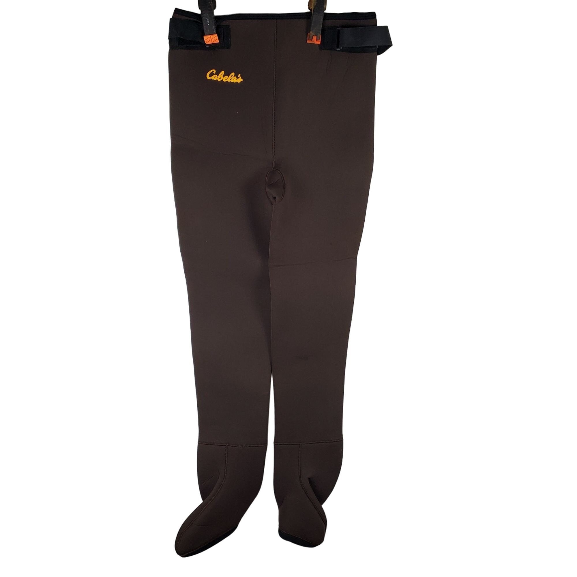 Cabelas Neoprene Pant Waders Size Medium Long Brown Excellent Cond