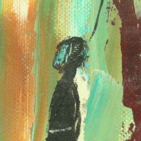 Abstract Oil Painting Todd Keylock Portland, Oregon, Framed, Matted and ...