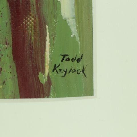 Abstract Oil Painting Todd Keylock Portland, Oregon, Framed, Matted and ...