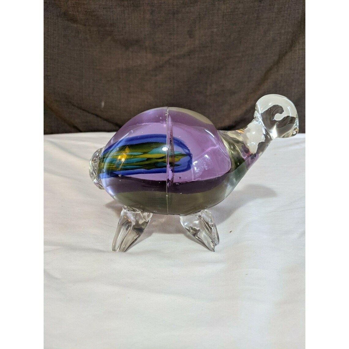 large murano glass turtle