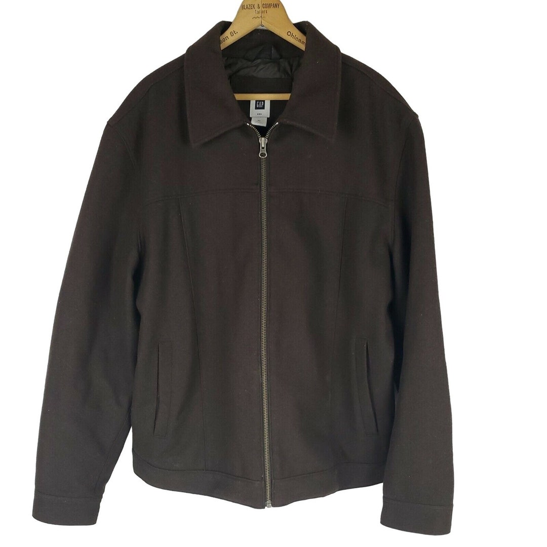 GAP Men's Vintage Heavy Brown Wool Quilted Lining Winter