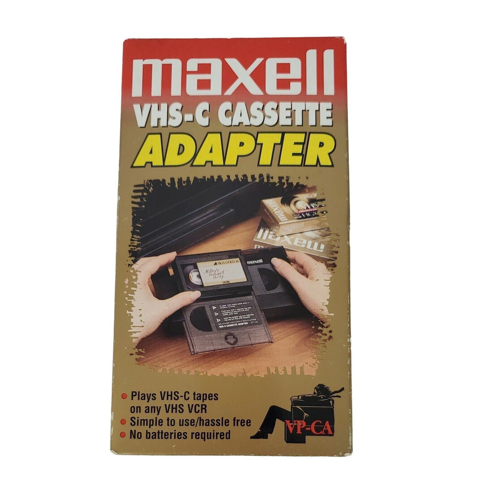 Maxell Adattatore per videocassetta VHS per videocassette VHS-C Adattatore  vp-ca Per videoregistratore -  Italia