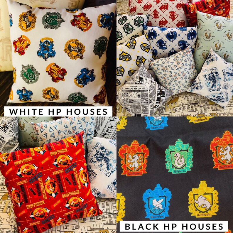 Harry Potter House Decorative Pillows Etsy