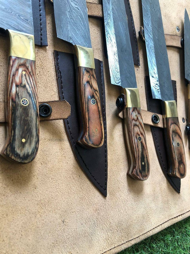 Chef Set Damascus Metal 5 Piece Wood Handle Polished 1095 High Carbon Steel 15n Steel Craft Supplies Tools Papercraft Kromasol Com Chef Set Damascus Metal 5 Piece Wood Handle Polished 1095 High Carbon Steel 15n Steel Craft Supplies Tools Papercraft Kromasol Com