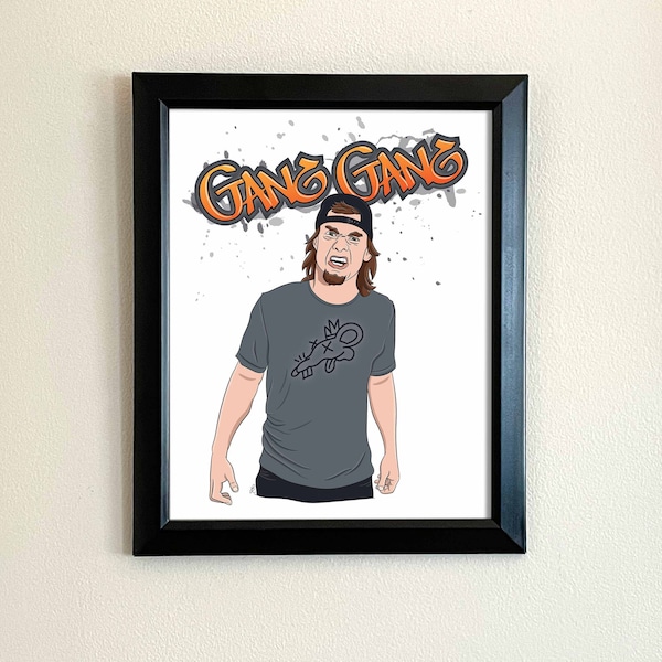 Theo Von Gang Gang Fine Art Print | Original Illustration | Fan Art | This Past Weekend