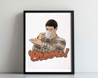 Cheers! Dumb and Dumber Art Print – Funny Movie Print | Parody Poster