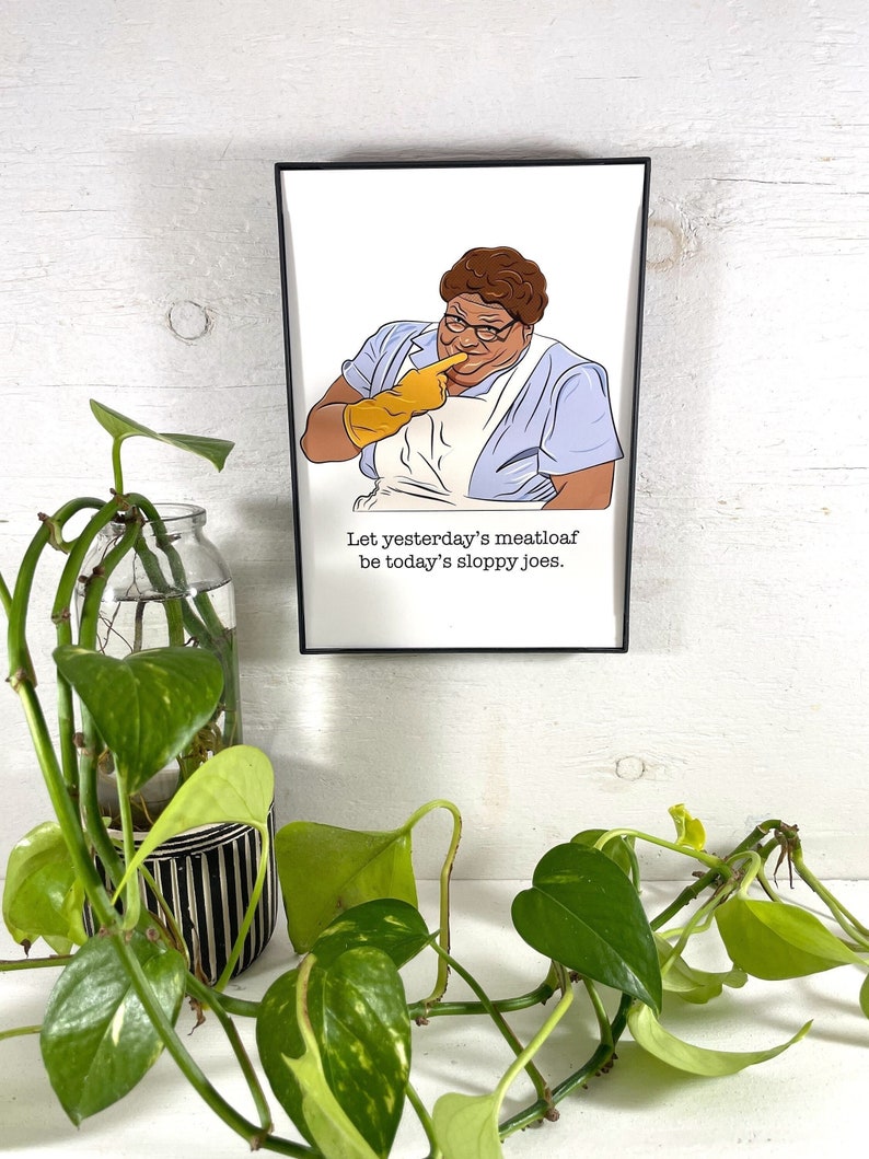 Chris Farley Lunch Lady Land Fine Art Print Original Illustration SNL Saturday Night Live Fan Art image 1