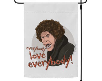 Jackie Moon Garden Flag | 12″ × 18″ | Funny Will Ferrell Welcome Yard Flag