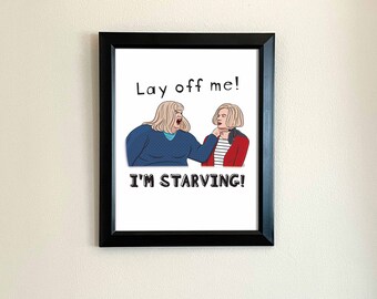 Chris Farley and David Spade SNL Gaps Girls Fine Art Print | Original Illustration | SNL - Saturday Night Live | Fan Art