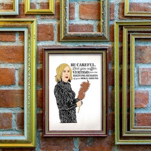 Moira Rose Quote Art Print – Moral Ground Dizzying Heights | Multiple Sizes | Schitt’s Creek Fan Art | Hand-Drawn Wall Decor | Funny Gift image 8