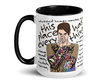 Stefon “This Place Has Everything” SNL Ceramic Mug | 11 or 15 oz - Coffee / Tea / Hot Cocoa Cup