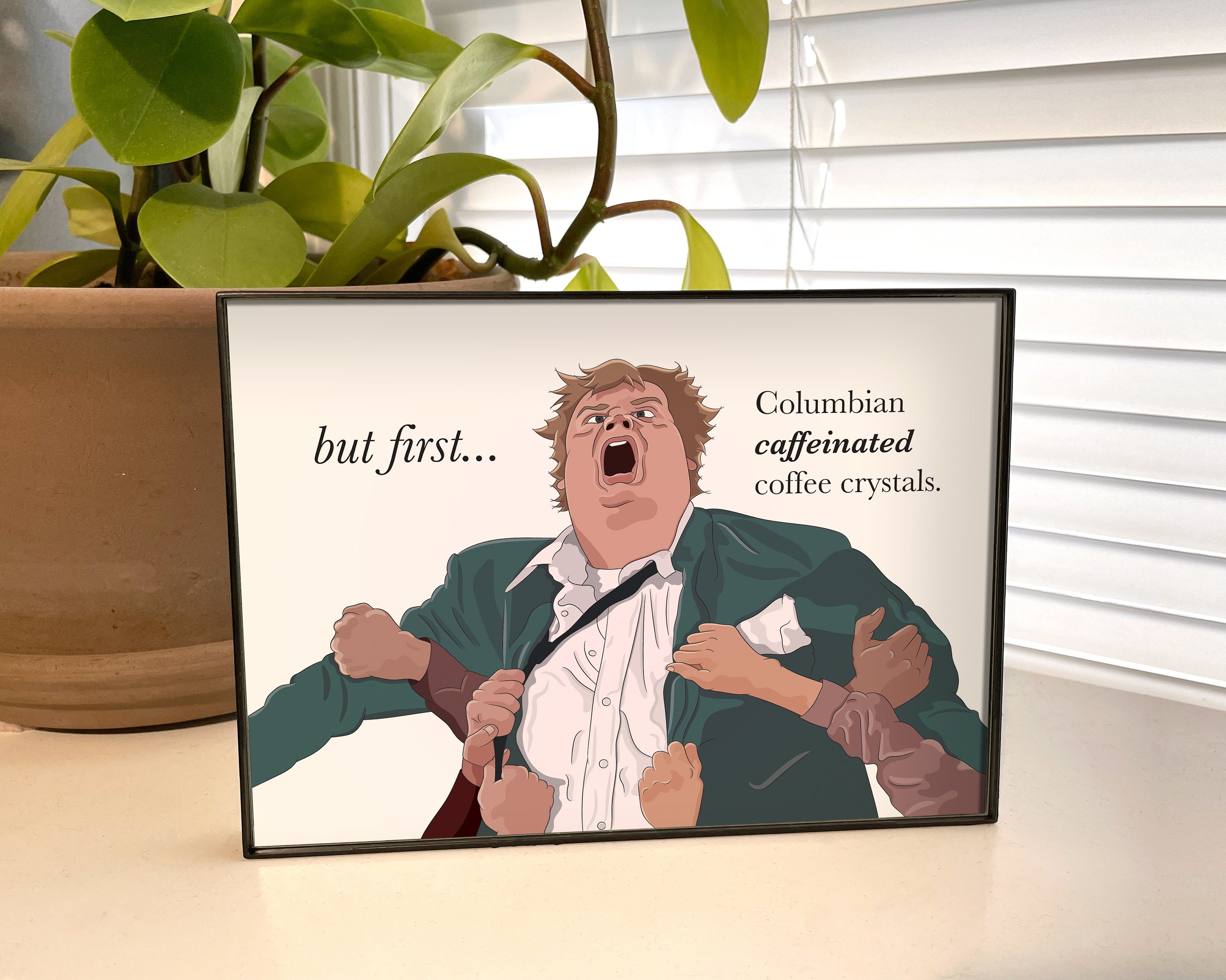 Chris Farley Columbian Coffee Crystals Fine Art Print Original