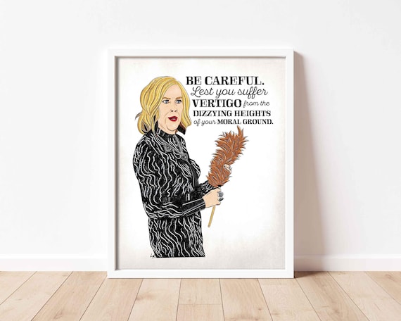 Moira Rose Quote Art Print – Moral Ground Dizzying Heights | Multiple Sizes | Schitt’s Creek Fan Art  | Hand-Drawn Wall Decor | Funny Gift