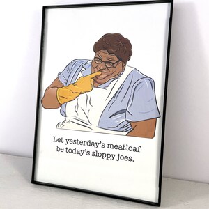 Chris Farley Lunch Lady Land Fine Art Print Original Illustration SNL Saturday Night Live Fan Art image 4