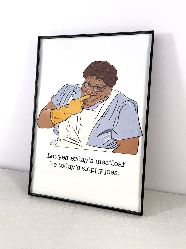 Chris Farley Lunch Lady Land Fine Art Print Original Illustration SNL Saturday Night Live Fan Art image 4