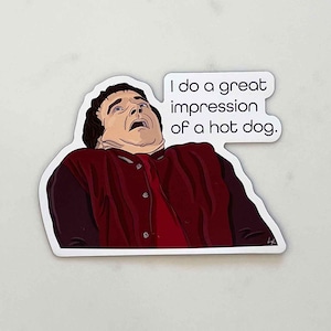 Robin Williams Mrs. Doubtfire Vinyl Magnet / Sticker | 4&quot;x3&quot; | Funny Gift | For Water Bottle Laptop Fridge Car