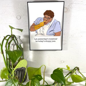 Chris Farley Lunch Lady Land Fine Art Print Original Illustration SNL Saturday Night Live Fan Art image 7