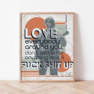 Sturgill Simpson Fine Art-afdruk | Meerdere maten | Countrymuziekposter | Muziekcitaat muurkunst