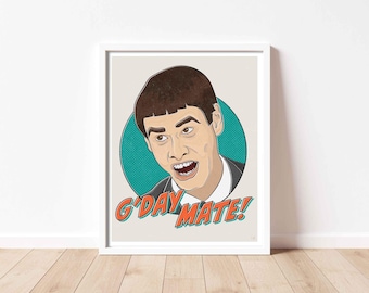 Dumb and Dumber Art Print – Jim Carrey | 90s Movie Poster | Multiple / Custom Sizes