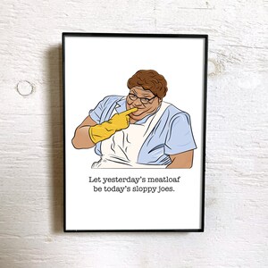 Chris Farley Lunch Lady Land Fine Art Print Original Illustration SNL Saturday Night Live Fan Art image 3