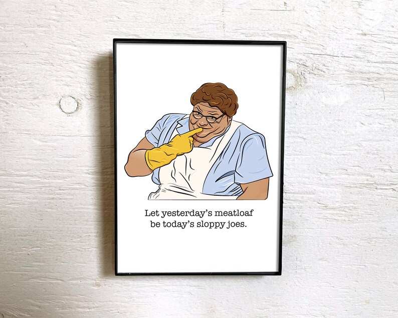 Chris Farley Lunch Lady Land Fine Art Print Original Illustration SNL Saturday Night Live Fan Art image 3