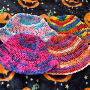 Crochet Pride Bucket Hats