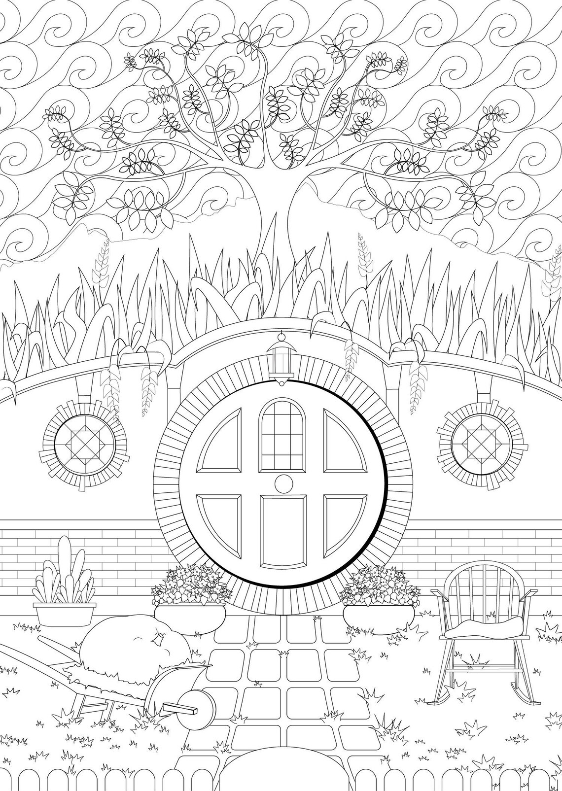 Hobbit Hole the Lord of the Rings books and movies inspired | Etsy