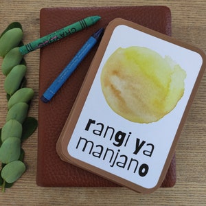 Swahili Colors and Shapes Flashcards | Digital Download, language, Kenya, learning, Montessori