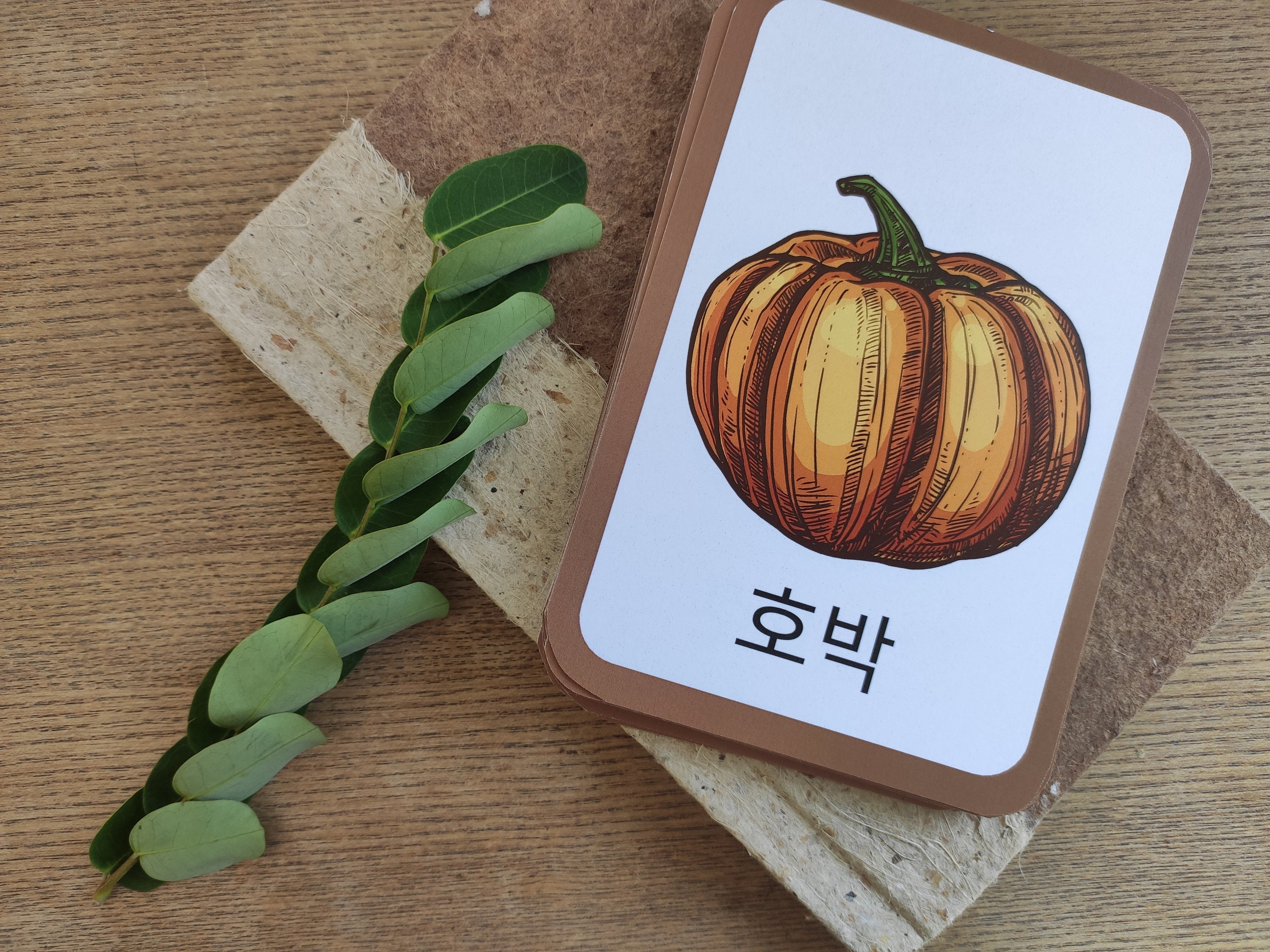 Korean Food Flashcards Digital Download Language School Etsy