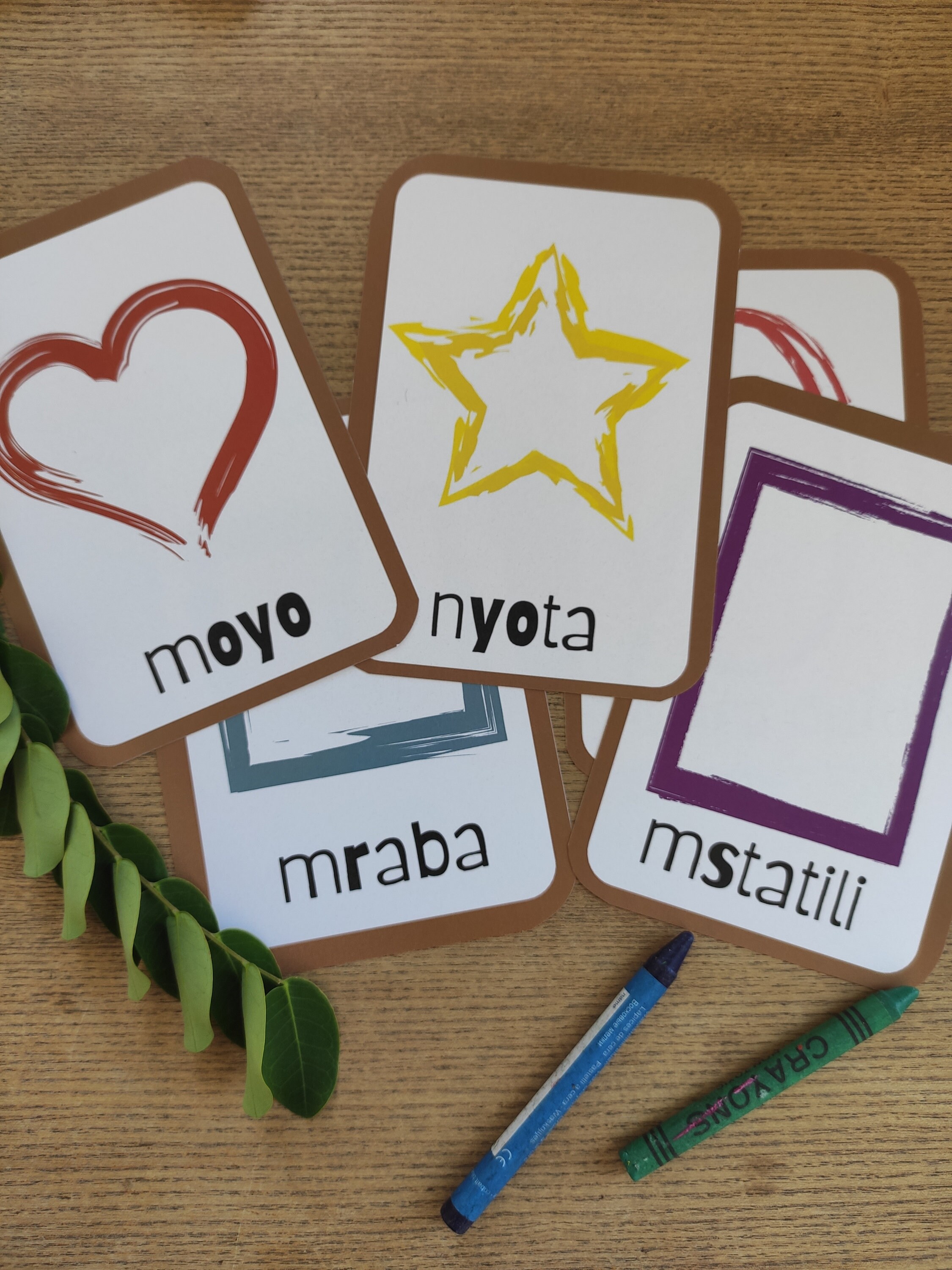 Swahili Colors and Shapes Flashcards Digital Download Etsy India