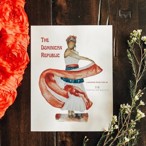 Dominican Republic Country Unit | Digital Download, hand painted, watercolor, homeschool resources