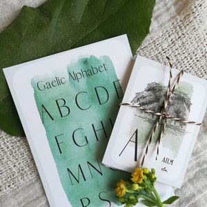 Alfabeto del árbol gaélico / Descarga digital, árbol, naturaleza, aprendizaje de idiomas, educación en casa