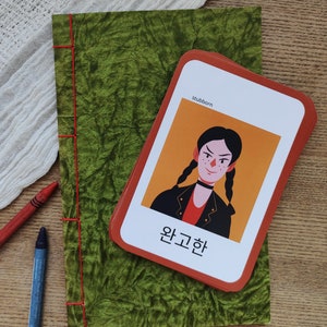 Koreanische Emotionen Karteikarten | Digitaler Download, Vokabeln, Sprachen lernen, Montessori