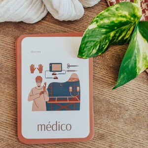 Cartes mémoire des professions espagnoles | Téléchargement numérique, professions, español, apprentissage des langues étrangères, imprimables