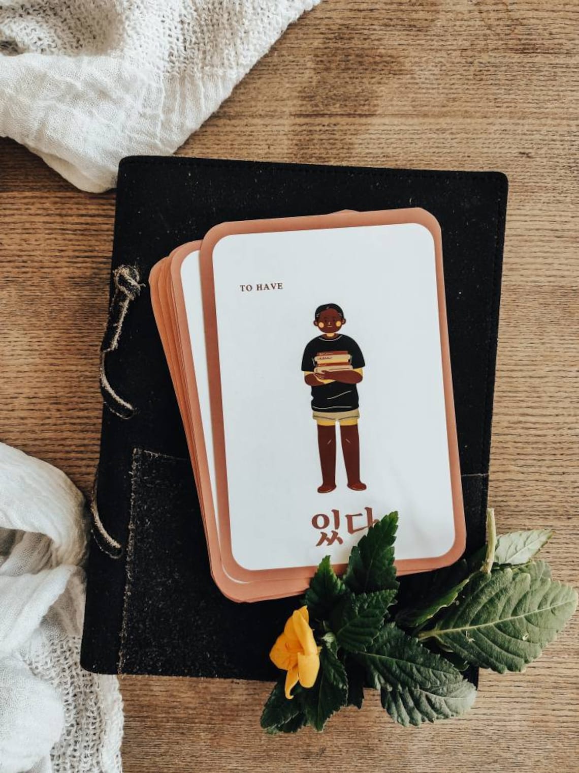 Korean Verb Flashcards Digital Download South Korea Etsy