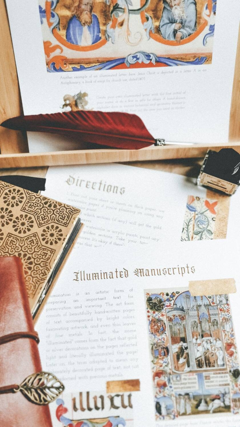 洋書 Illuminated Manuscripts Illuminated Manuscripts | Digital Download, Historical Art
