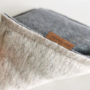 LANDHAUS seat cushion* simple chair cushion* seat cover made of loden* Scandinavian design *felt cushion* EU new wool * Made in Germany