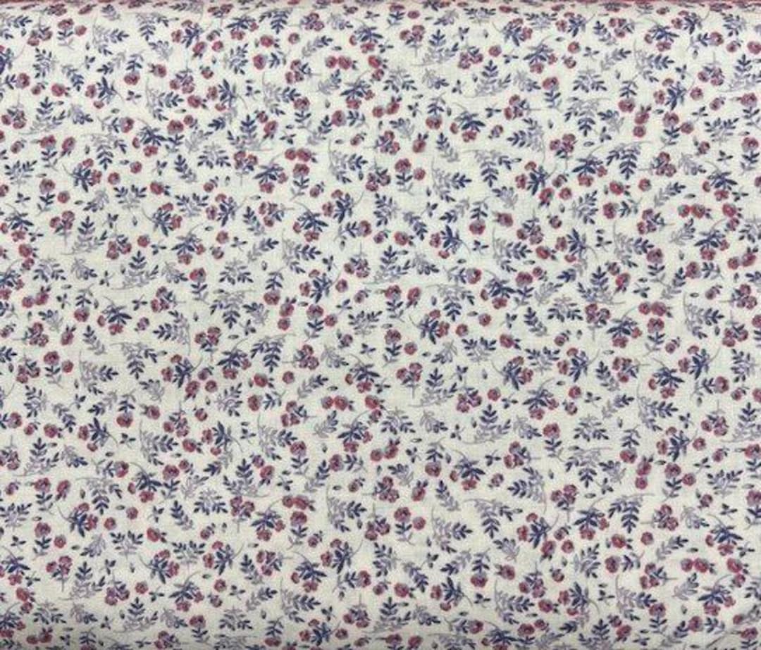 Vintage Floral Cotton Fabric – Peach and Pink Flowers - Etsy