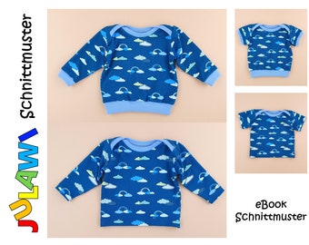 eBook Schnittmuster Baby Shirt Gr44-92 | JULAWI No.10