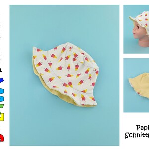 Papierschnittmuster Jersey Sonnenhut KU38-54cm | JULAWI No.9
