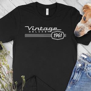 Vintage 1961 Birthday T-Shirt, Gift for Dad