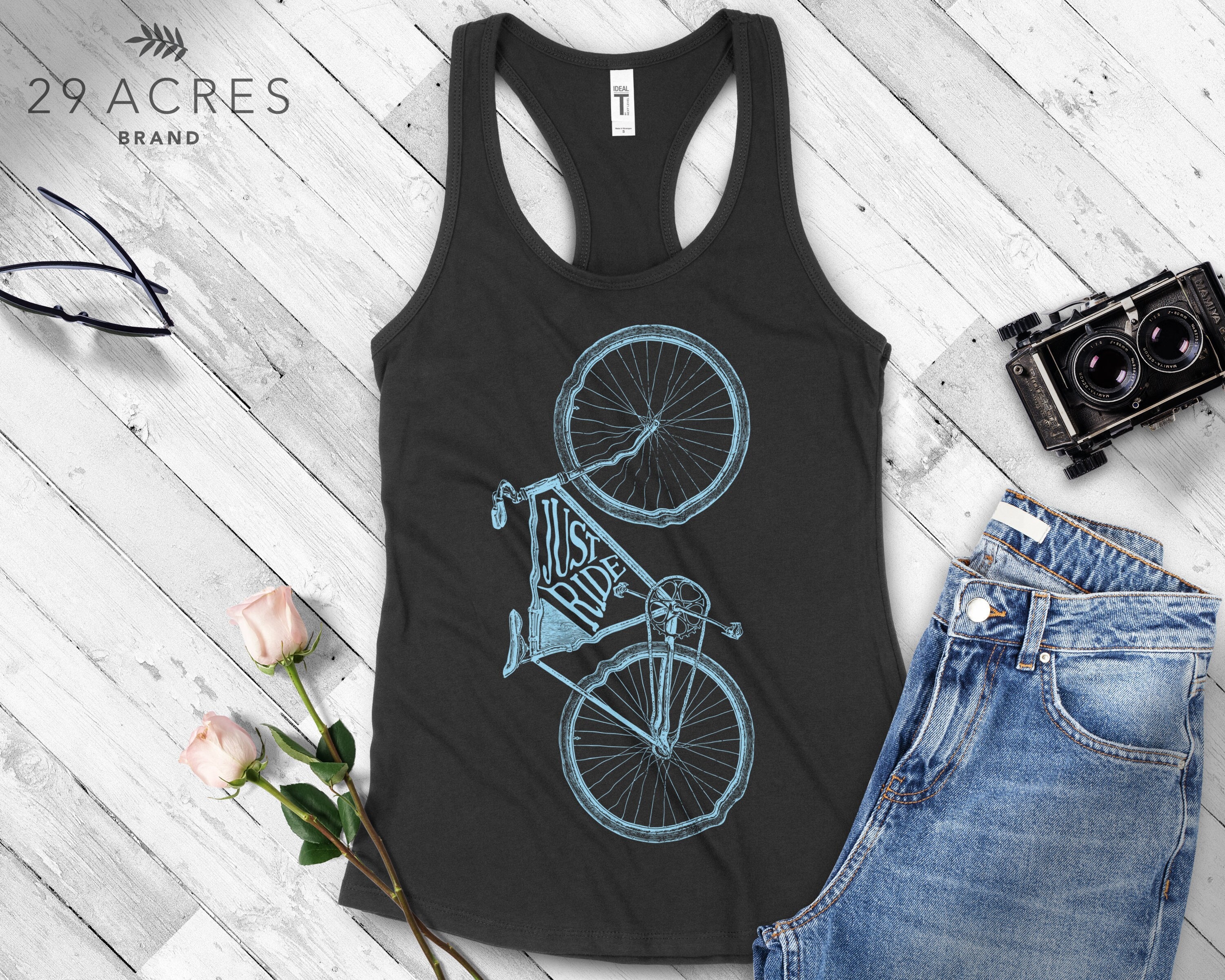 Bike Rider Tank, Cycling Gift for Women, Bicycle Steampunk Shirt ...