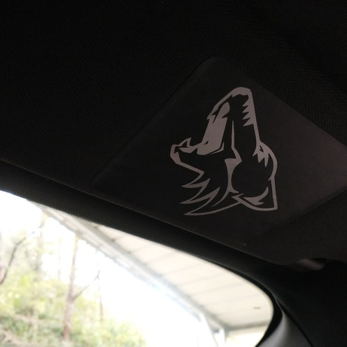 20152021 FORD Mustang Sun Visor Warning Label COYOTE Blackout Etsy