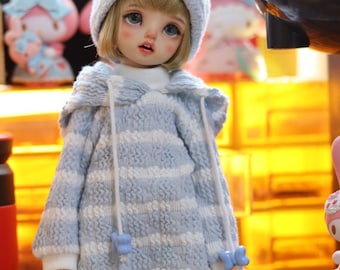 1/6 1/5 1/4 in stock hoodie+ leg warmers+ hat+ tights top winter clothes set BJD yosd msd puyoodoll