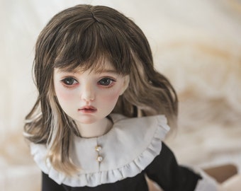 BJD 1/3 1/4 1/6 wigs in stock curly mix brown blonde