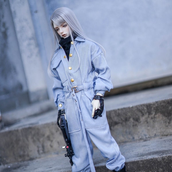 BJD Customize Jumpsuit blau 1/4 1/3 ID75 EID 5th HID llt