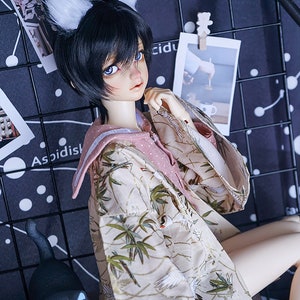 BJD customize kimono jacket japanese style top 1/4 1/3 ID75 EID 5th bamboo pattern