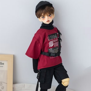 1/6 1/4 1/3 SD17 ID75 preorder street style clothes set with baseball hat BJD