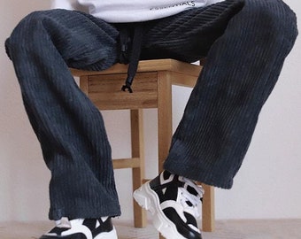 1/4 68cm 73cm 75cm in stock corduroy wide leg pants BJD basic outfit trousers ID75 SD17 fid