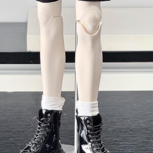 75cm in stock boots patent black splicing street style BJD ID75